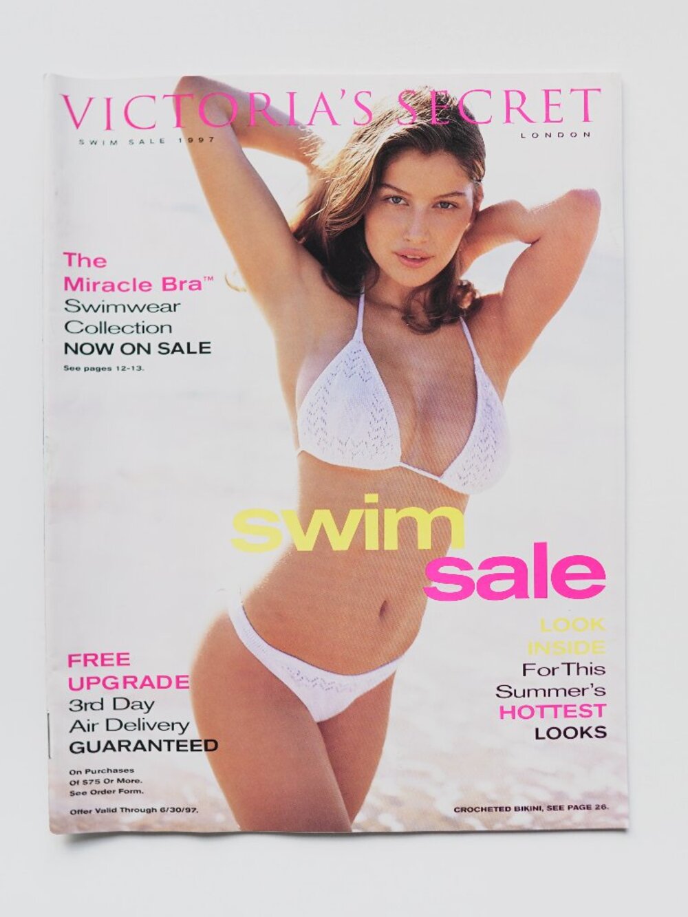 Victoria's Secret Swim Sale 1997 Catalog Miracle Bra Swimwear Vintage Summer